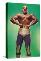 Mexican Wrestler Body Builder-null-Stretched Canvas