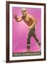 Mexican Wrestler, Feliz Cumpleanos-null-Framed Art Print