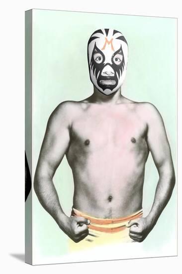 Mexican Wrestler in Mask-null-Stretched Canvas