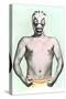 Mexican Wrestler in Mask-null-Stretched Canvas