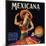 Mexicana Brand - Canoga Park, California - Citrus Crate Label-Lantern Press-Mounted Premium Giclee Print