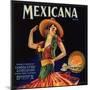 Mexicana Brand - Canoga Park, California - Citrus Crate Label-Lantern Press-Mounted Premium Giclee Print