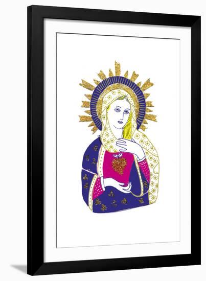 Mexicana - Sacred Heart-null-Framed Giclee Print