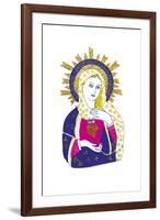 Mexicana - Sacred Heart-null-Framed Giclee Print