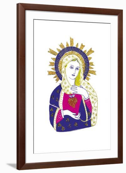 Mexicana - Sacred Heart-null-Framed Giclee Print