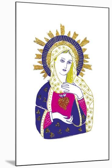 Mexicana - Sacred Heart-null-Mounted Giclee Print
