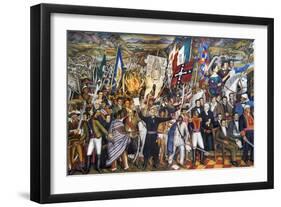 Mexico: 1810 Revolution-Juan O'Gorman-Framed Giclee Print