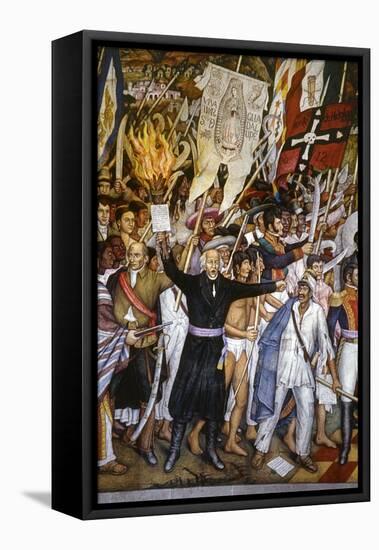 Mexico: 1810 Revolution-Juan O'Gorman-Framed Stretched Canvas