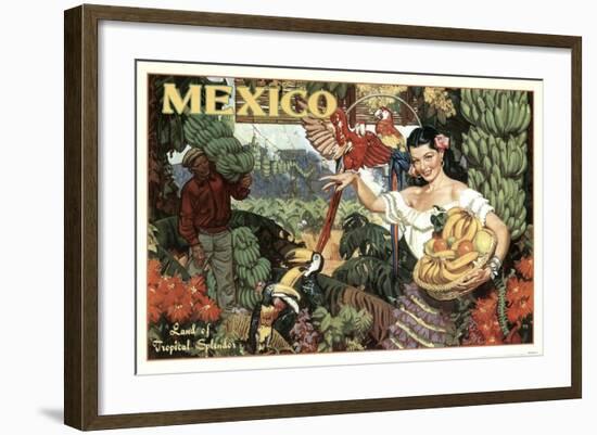 Mexico and Bananas-null-Framed Giclee Print