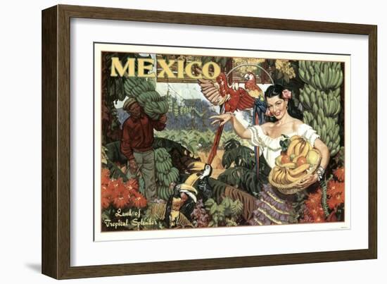 Mexico and Bananas-null-Framed Giclee Print