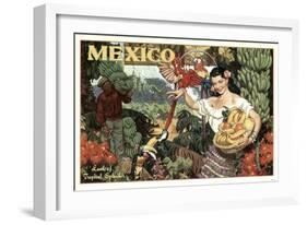 Mexico and Bananas-null-Framed Giclee Print