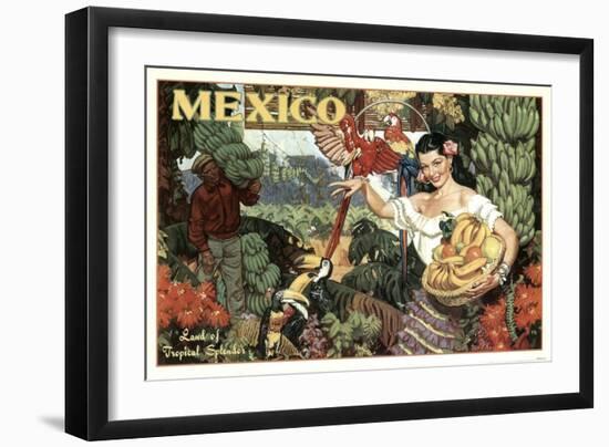 Mexico and Bananas-null-Framed Premium Giclee Print