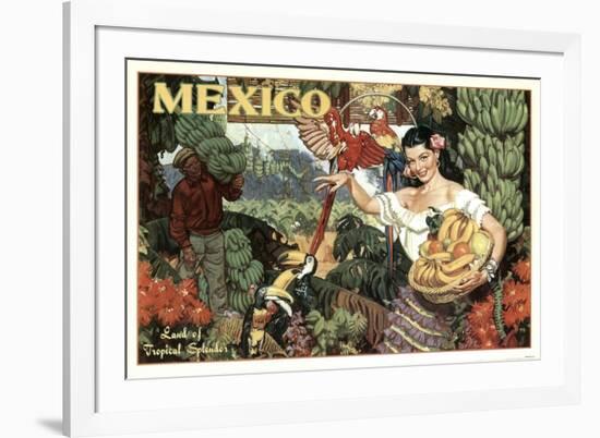 Mexico and Bananas-null-Framed Giclee Print