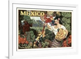 Mexico and Bananas-null-Framed Giclee Print