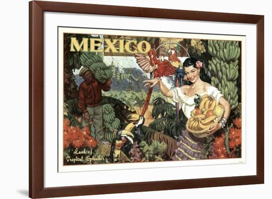 Mexico and Bananas-null-Framed Giclee Print