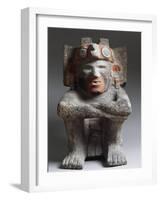 Mexico, Aztec Civilization, Statue of God of Fire-null-Framed Giclee Print