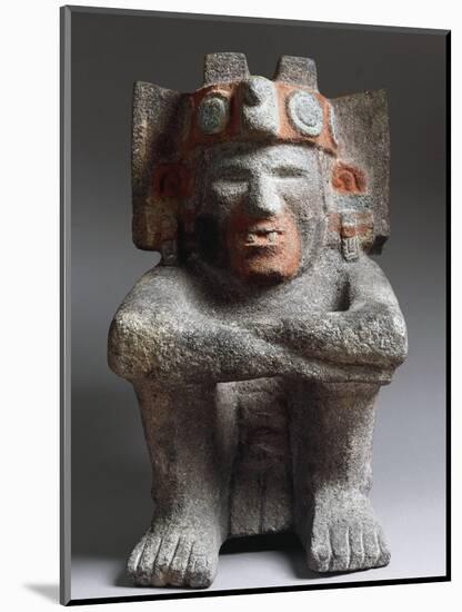 Mexico, Aztec Civilization, Statue of God of Fire-null-Mounted Giclee Print