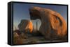 Mexico, Baja California. Boojum Trees and Boulder Formations at Sunset Near Catavina-Judith Zimmerman-Framed Stretched Canvas