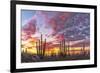 Mexico, Baja California, Cactus forest near Catavinia-Christian Heeb-Framed Photographic Print