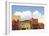 Mexico, Baja California Sur, Loreto Bay. Bougainvillea and clouds-Trish Drury-Framed Photographic Print