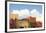 Mexico, Baja California Sur, Loreto Bay. Bougainvillea and clouds-Trish Drury-Framed Photographic Print