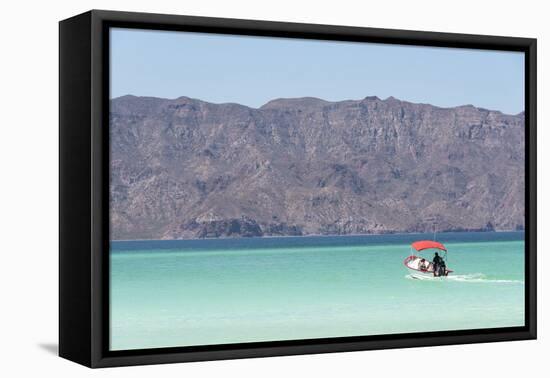 Mexico, Baja California Sur, Sea of Cortez. View to mainland from Isla Coronado-Trish Drury-Framed Stretched Canvas