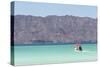 Mexico, Baja California Sur, Sea of Cortez. View to mainland from Isla Coronado-Trish Drury-Stretched Canvas