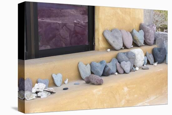 Mexico, Baja California Sur, Sea of Cortez. Whimsical heart rock collection-Trish Drury-Stretched Canvas