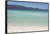 Mexico, Baja California Sur, Sea of Cortez. White sand beach os Isla Coronado-Trish Drury-Framed Stretched Canvas