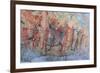 Mexico, Baja California Sur, Sierra de San Francisco. Rock art pictograph by the Cochimí peopl.-Fredrik Norrsell-Framed Photographic Print