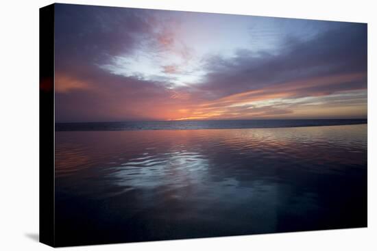 Mexico, Baja California Sur, Todos Santos, Cerritos Beach at sunset.-Merrill Images-Stretched Canvas