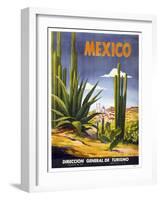Mexico Cactus-null-Framed Giclee Print