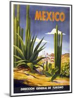 Mexico Cactus-null-Mounted Giclee Print