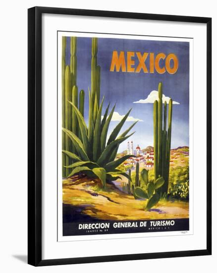 Mexico Cactus-null-Framed Giclee Print