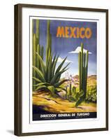 Mexico Cactus-null-Framed Giclee Print