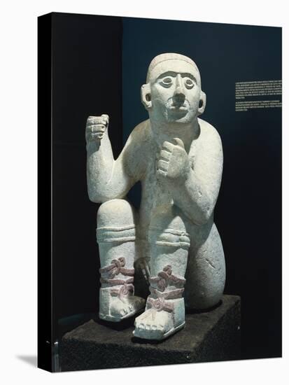 Mexico, Chichen Itza, Standard-Bearing Statue Used as Support for Altar-null-Stretched Canvas