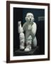 Mexico, Chichen Itza, Standard-Bearing Statue Used as Support for Altar-null-Framed Giclee Print