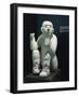 Mexico, Chichen Itza, Standard-Bearing Statue Used as Support for Altar-null-Framed Giclee Print