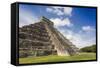 Mexico, Chichen Itza. the East Side of the Main Pyramid-David Slater-Framed Stretched Canvas