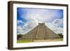 Mexico, Chichen Itza. the North Side and Main Stairway of the Main Pyramid-David Slater-Framed Photographic Print