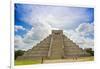 Mexico, Chichen Itza. the North Side and Main Stairway of the Main Pyramid-David Slater-Framed Photographic Print