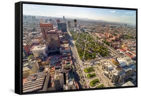 Mexico City Aerial View-jkraft5-Framed Stretched Canvas