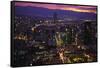 Mexico City at Twilight-Danny Lehman-Framed Stretched Canvas