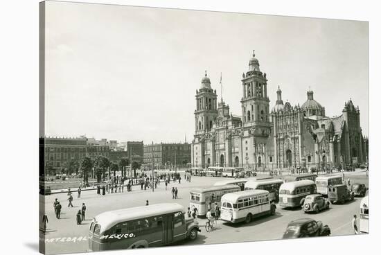Mexico City Cathedral-null-Stretched Canvas