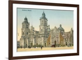 Mexico City Cathedral-null-Framed Premium Giclee Print