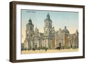 Mexico City Cathedral-null-Framed Art Print