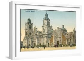 Mexico City Cathedral-null-Framed Art Print