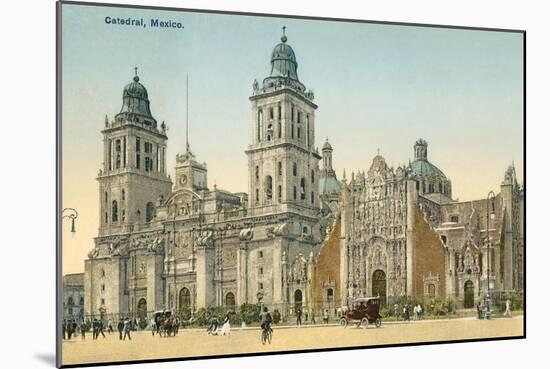 Mexico City Cathedral-null-Mounted Art Print