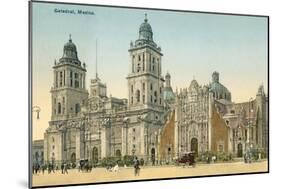 Mexico City Cathedral-null-Mounted Art Print