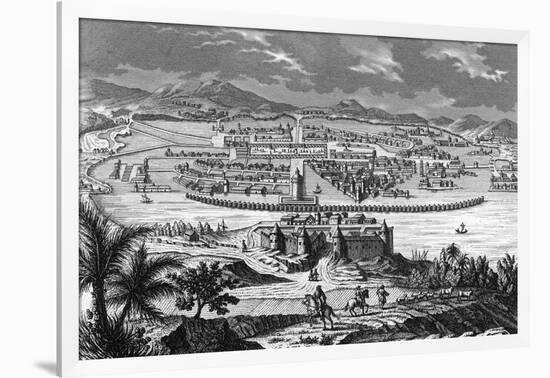 Mexico City in 1519-null-Framed Art Print